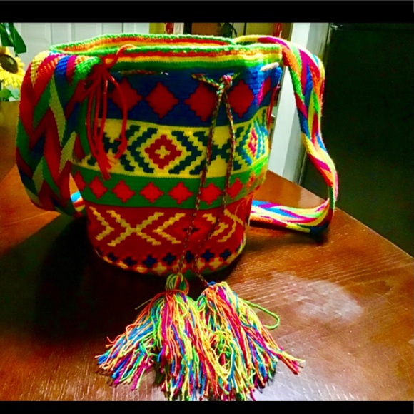 Authentic Wayuu mochila, Bag🧶🧶🧶🪡🪡🪡🧵🧵🧵🧵🪡 - Picture 2 of 9